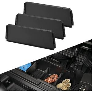 HAKA TOUGH Trunk in-Bed Dividers,Trunk Cargo Dividers Compatible for 2017-2024 2025 Honda Ridgeline Accessories Rear Storage Box partition Replace OEM# 08U35-T6Z-100