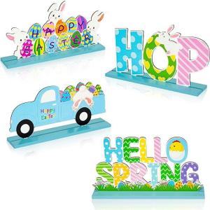 4Pcs Dinosaur Party Decorations Dinosaur Baby Shower Decorations Wooden Table Centerpieces Dino Themed Hatching Soon Baby Shower Decorations Dinosaur Baby Shower Wooden Sign for Baby Shower