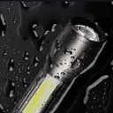 2 x LED Flashlights, High Powered 10000 Lumens Super Bright Mini Pocket Flashlight, Rechargeable, Zoomable Waterproof Flash Lights for Emergency, Outdoor, Home, Camping, Hiking (Car511)