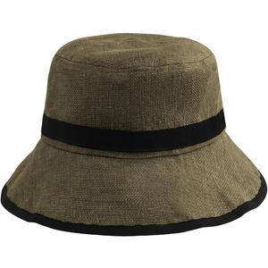 Zylioo XXL XL L Bucket Hat for Big Heads,Faux Linen Summer Cool Sun Hats,Giant Lightweight Travel Hats with Chin Strap (Brown)