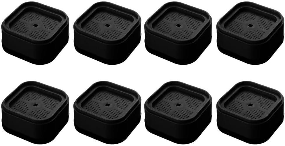 8PCS Furniture Risers, Square Stackable Desk Leg Risers, Non Slip Bed Lifts for Table Legs, Sofas, Chairs, Beds, Cabinets, Refrigerators, Washing Machines
