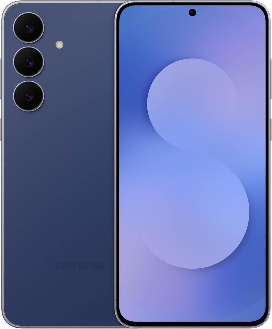 Samsung Galaxy S25 FE Cell Phone (2025), 128GB AI Smartphone, Unlocked Android, Large Display, 4900mAh Battery, High Res-Camera, AI Photo Edits, Durable, US Color Navy