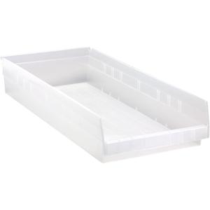 Quantum Storage Systems QSB116CL Economy Part Organizer Clear Bins 24" L x 12" W x 4" H 5 Pack