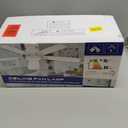 Ceiling Fans with Lights, 52 inch Low Profile Ceiling Fan with Light and Remote Control, Flush Mount, LED Dimmable DC Reversible Modern Ceiling Fan for Bedroom (Brown)