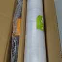 Cosy Family Plastic Wrap Stretch Film Roll - 1000ft 60 Gauge Industrial Strength 15 inch Wide Clear Plastic Wrap Roll with Handles for Pallet Wrapping Shipping Moving - Clear, Pack of 1