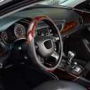 KAFEEK Wood Grain Steering Wheel Cover, Universal 15 inch, Microfiber Leather,Anti-Slip, Odorless