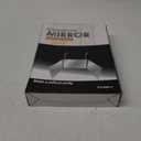 HIEEY 3 Way Mirror for Hair Cutting with LED,360 Trifold with Height Adjustable Telescoping Hooks,and 5X Magnification,for Makeup and Styling (Black)