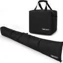 TORIBIO Ski Bag and Ski Boot Bag Combo, Padded Skis Bag for Air Travel, Water-resistant Snow Ski Carrier Bag for Skis Up to 185/210 CM and Boots Up To Size 13