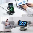 3 in 1 Wireless Charger Station for Multiple Devices, Foldable Magnetic Charging Stand, Portable Fast Travel Wireless Charger for iPhone17/16/15/14/13/12 Pro Max/ AirPods2/3/4 and IWatch Ultra Series