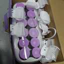 Conair Hot Rollers for Long, Medium & Short Hair, 12 Ceramic Flocked 1-Inch and 1-Inch Heated Hair Rollers with Clips, Hot Curlers for Women, Volume & Curls