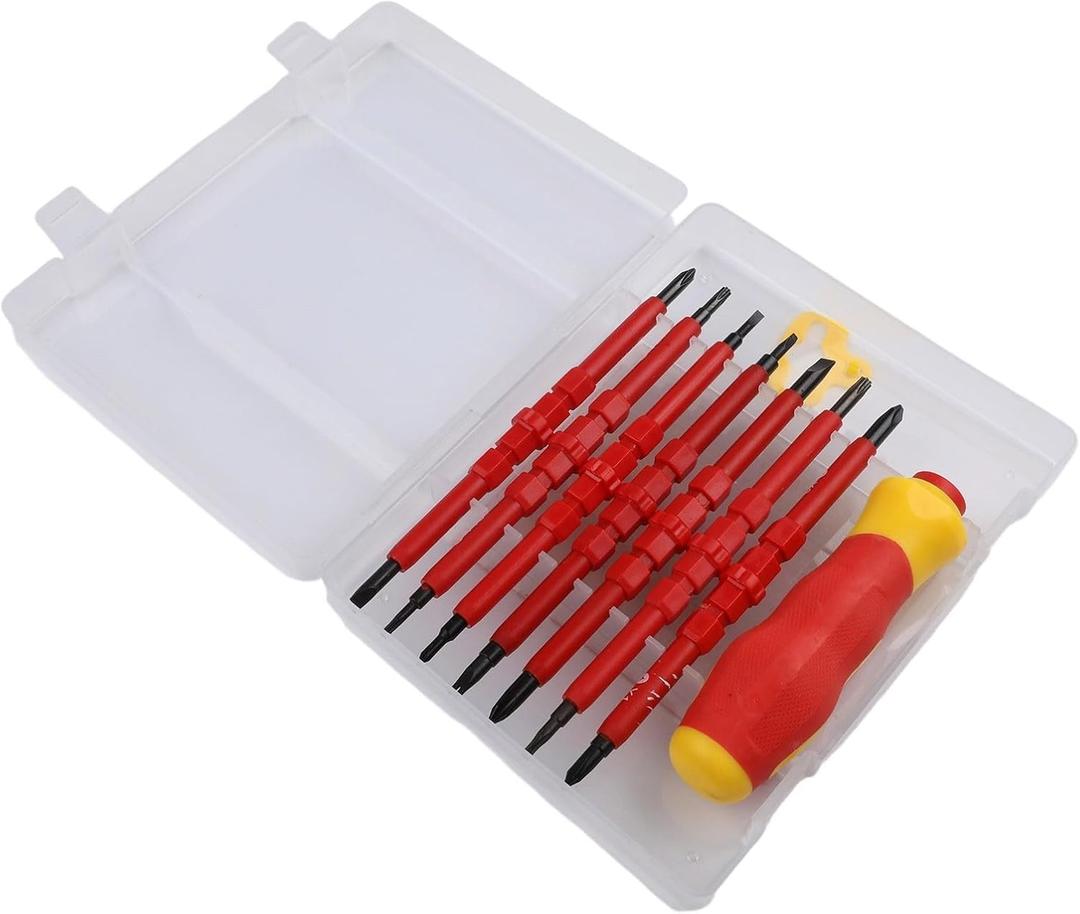 14-In-1 Insulated Multi-Bit Screwdriver Sets, Insulated Electrician Screwdriver Set For CR-V Magnetic Tips For Electrician Tools & Industrial Use