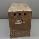 Fence Post Solar Lights, Crackle Glass Solar Post Cap Lights, 20 Lumens, Warm White & RGB Automatic Cycling 2 Modes for 3.6x3.6 4x4 4.5x4.5 5x5 Vinyl Wooden Posts Decoration, Black (6 Pack)