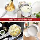 SUNHOUSE  1.5 Quarts Stainless Steel Sauce Pan with Lid - PFOA-FREE, Stainless Steel Sauce Pan, Advanced Impact Bonding Induction Base, Stay-Cool Handle, Compatible with All Cooktops