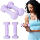 SPRI Dumbbells Hand Weights Set of 2 - Vinyl Coated Exercise & Fitness Dumbbell for Home Gym Equipment Workouts Strength Training Free Weights for Women, Men (1-10 Pound, 12, 15, 18, 20 lb)