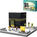 Mosque Kaaba of Mecca Building Blocks Sets Islamic Architecture Model Toys for Adults and Kids World Famous Landmark Building Kits Eid Gifts for Muslim 446PCS