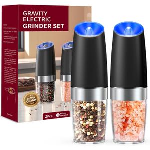 Gravity Electric Salt and Pepper Grinder Set