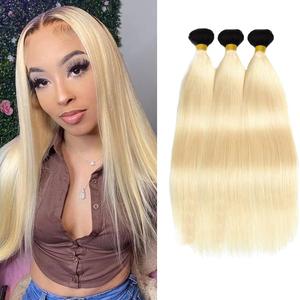 1B613 Bundles Human Hair Blonde Straight Bundles 24 26 28 Inch Unprocessed Virgin 613 Bundle Hair Extensions