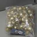 6 Feet Christmas Garland Balls Ornaments Shatterproof Christmas Bulb Garland Outdoor Indoor Hanging Decors Home Party Xmas Tree Decorative Luxury Golden