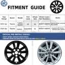 16 Inch ABS Wheel Skins for 2025-2026 Toyota Camry Hybrid LE & Gas LE, Fits OEM Alloy Wheel #42611-AQ010, Gloss Black Snap-On Wheel Covers 4-Pack