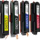 C3210K0 C3210C0 C3210M0 C3210Y0 Toner Cartridges (4-Pack, 1BK/1C/1M/1Y) Replacement for Lexmark C3224dw C3326dw C3426dw MC3224dwe MC3224i MC3326adwe MC3326i MC3426adw MC3426i (Without Chip)