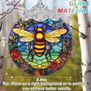 Bee Stained Glass Orament - Christmas Ornament - Christmas Decorations for Tree - Holiday Present ldeas - Gift Exchange