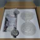 zeyu 2-Light Bathroom Vanity Light, Farmhouse Wall Sconce Lighting with Clear Hammered Glass, Oil Rubbed Bronze Finish, ZJF63B-2W ORB