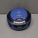 Gelielim Portable Boombox CD Player, Top Loading CD Players for Home with Bluetooth, AM FM Stereo Radio, Support USB, SD, MMC Drive, LCD Display, Headphone Jack, AC/DC Powered, Gift for Seniors-Blue