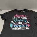 Gender Reveal Design for a Keeper of the Gender Aunt T-Shirt, Mediu