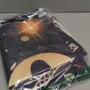 7x5ft 2026 Happy New Year Backdrop Glitter Black and Gold New Years Eve Photography Background New Years Holiday Party Decoration Photo Booth Props Banner Favor