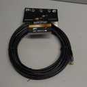 GE RG6 Coaxial Cable, 25 ft. F-Type Connectors, Quad Shielded Coax Cable, 3 GHz Digital, In-Wall Rated, Ideal for TV Antenna, DVR, VCR, Satellite, Cable Box, Home Theater, Black, 33531