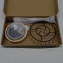 Rotating Necklace Holder, Necklace Organizer Tree Stand with 24 Hooks, Jewelry Necklace Display Stand, Wooden & Metal, Tall Spinning for Vendors Retail, Craft Show, Gift for Women, Vintage Black