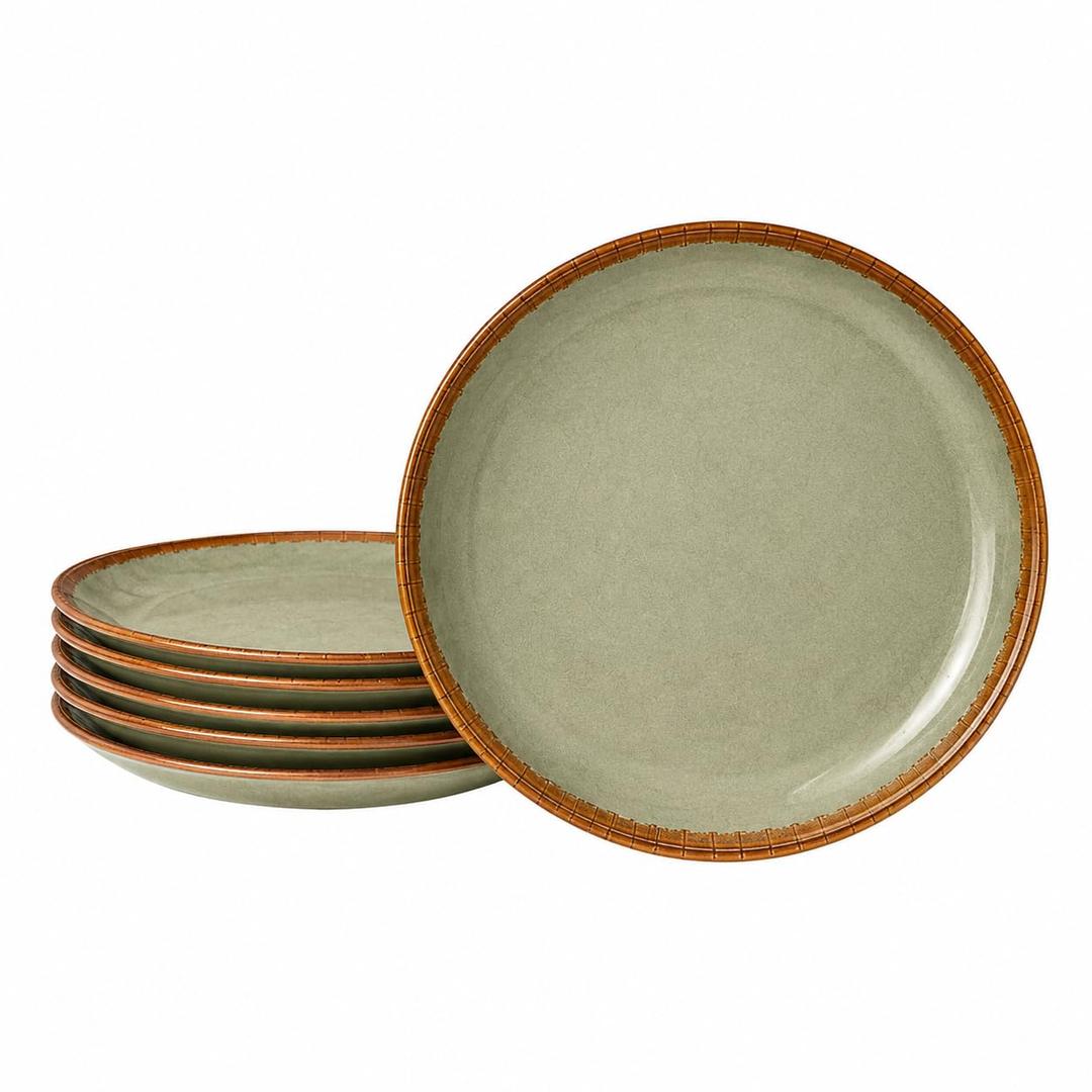 Stoneware Dinner Plates Set of 6 | Sage Green
Dinnerware Plates for Everyday Dining, Lunch, Dinner & Serving