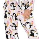 Women's Pajama Sets Long Pants, Casual Long Sleeve Button Up Loungewear, Comfy Sleepwear Sets with Pocket, XL