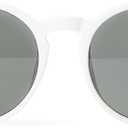 Happy Nation Girls' Happy Nation Classic Round Sunglasses (55mm, 60mm, Optic White)