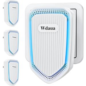 Plug-In Air Purifier 4 Pack Negative Ion Air Purifiers Ionizer for Home, Bedroom, Office, Basement Kitchen Air Freshener Odor Reducer Pets Smoke Smell (4)