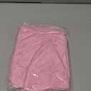 Sattiyrch Small Christmas Tree Skirt 18in, Faux Fur Pink Xmas Small Tabletop Christmas Tree Skirt (Pink Faux Fur, 18in)