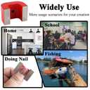 Red Horseshoe Heavy-Duty Alnico Power Magnets for Education and Doing Velvet Nail (22 lbs Pull)