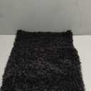 Pack of 2 Curly Teddy Wool Faux Fur Throw Pillow Covers Fuzzy Accent Soft Sherpa Pillowcases Sheepskin Fleece Decorative Cushion Case for Sofa Couch Living Room 16x16 Inch Black