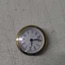 Hicarer 2. 4 Inch (61 Mm) Mini Quartz Clock Insert Round Clocks Head Insert Roman Number Replacement Movement White Face (Gold Trim)