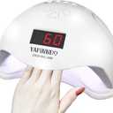 Nail Dryer, YAPINNDO Nail Lamp, Nail Fan Dryer 48W UV LED Gel Nail Dryer Curing Lamp with 4 Timer Setting LCD Screen Auto Sensor