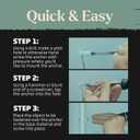 3 x Mortice & Tenon Plastic Drywall Anchors with Screws  25 Pack Self-Drilling Dry Wall Anchors, No Pre-Drill Needed | 75 lb Hold, #8 x 1.25 Anchor Screws, Wall Anchors for Drywall Kit