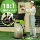 GreenSweep XL Bladeless Leaf Shredder & Mulcher | Powerful 15 Amp, 9,000RPM Motor for 18:1 Reduction Ratio