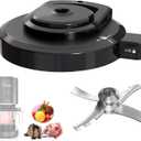 Outer Bowl Lid with Paddle for Ninja NC301 Ice Cream Maker, Reusable Creami Lid Replacement with Blade, Creami Replacement Parts Compatible with NC299AMZ/NC301/NC300/NC201/NC101 Series