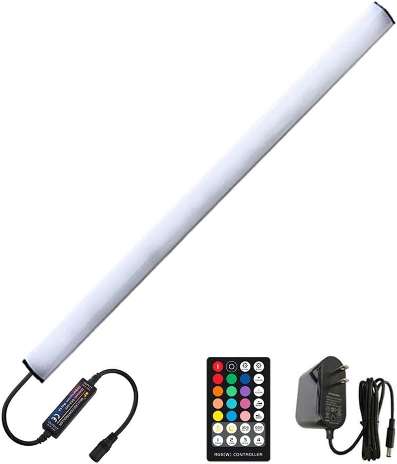 Wireless LED Light bar with Remote Control, 12 inch LED Dimmable Under Cabinet Lighting Kit, RGB Counter Lighting Bar Closet Desk Computer Bookshelf Bed Showcase Light (24in)