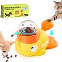 Potaroma Cat Puzzle Treat Dispenser, Interactive Duck-Shaped Enrichment Toy for Cats and Small Dogs, IQ Training and Exercise 8.6 Inches