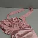 Umisleep Silk Bonnet for Sleeping Women, 22 Momme Mulberry Real Silk, Long Hair Bonnet for Braids & Curls to Reduce Frizz, Double Layer Hair Wrap with Soft Adjustable Tie Band, Pink