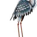 TERESA'S COLLECTIONS Garden Decor Blue Heron Sculptures & Statues Decor, 33.8 Inch Coastal Metal Cranes Decoy for Outdoor Outside Yard Art Patio Pond Pool Lawn Decorations,Housewarming Gift (Large)
