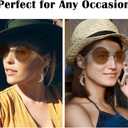 HyperFun Western Cowgirl Boots Earrings Heart Shaped Sunglasses Round Hippie Glasses Cowboy Dangle Earrings Accessories Set