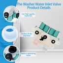 MVWB835DW0/1/2/3/4/5 MVWB765FW2//0/1/3/4Washer Water Inlet Valve Fit for whirlpool ken-more MVW7232HW0 MVWB855DC3 MVW7230HW0 MVWB766FW1 WTW5100HC0 MVWB766FW0 WTW7500GW0 MVWB765FW1 WTW5100HC2