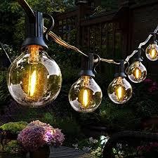 Outdoor String Lights Waterproof Patio Lights,Shatterproof Led Outside Globes UL Listed Exterior, Indoor Lighting Backyard Bistro Party